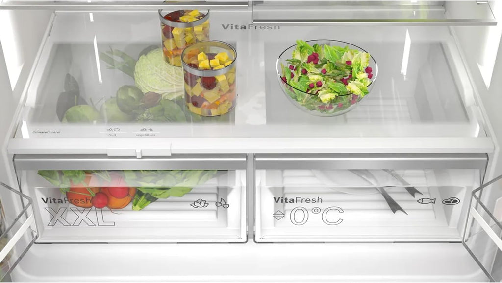Bosch KFD96APEA, Serie 6, Frigorífico americano, Independiente, 183 x 90,5 cm, 574 L, Inox