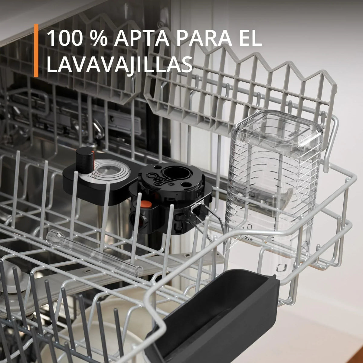 2025 Krups Essential - Cafetera superautomática, 15 bares de presión, molinillo cónico de metal, con selección de cantidad e intensidad de café, 1,7 l, 1 taza, acero, pantalla LCD + accesorios para leche