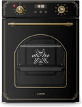 Klarstein Elizabeth Slim Piekarnik Elektryczny Wbudowany – 45 cm, 49 L, 9 Funkcji, Czyszczenie Parą, Cyfrowy Timer, Grill Wentylowany, Czarne Szkło, Klasa Energetyczna A