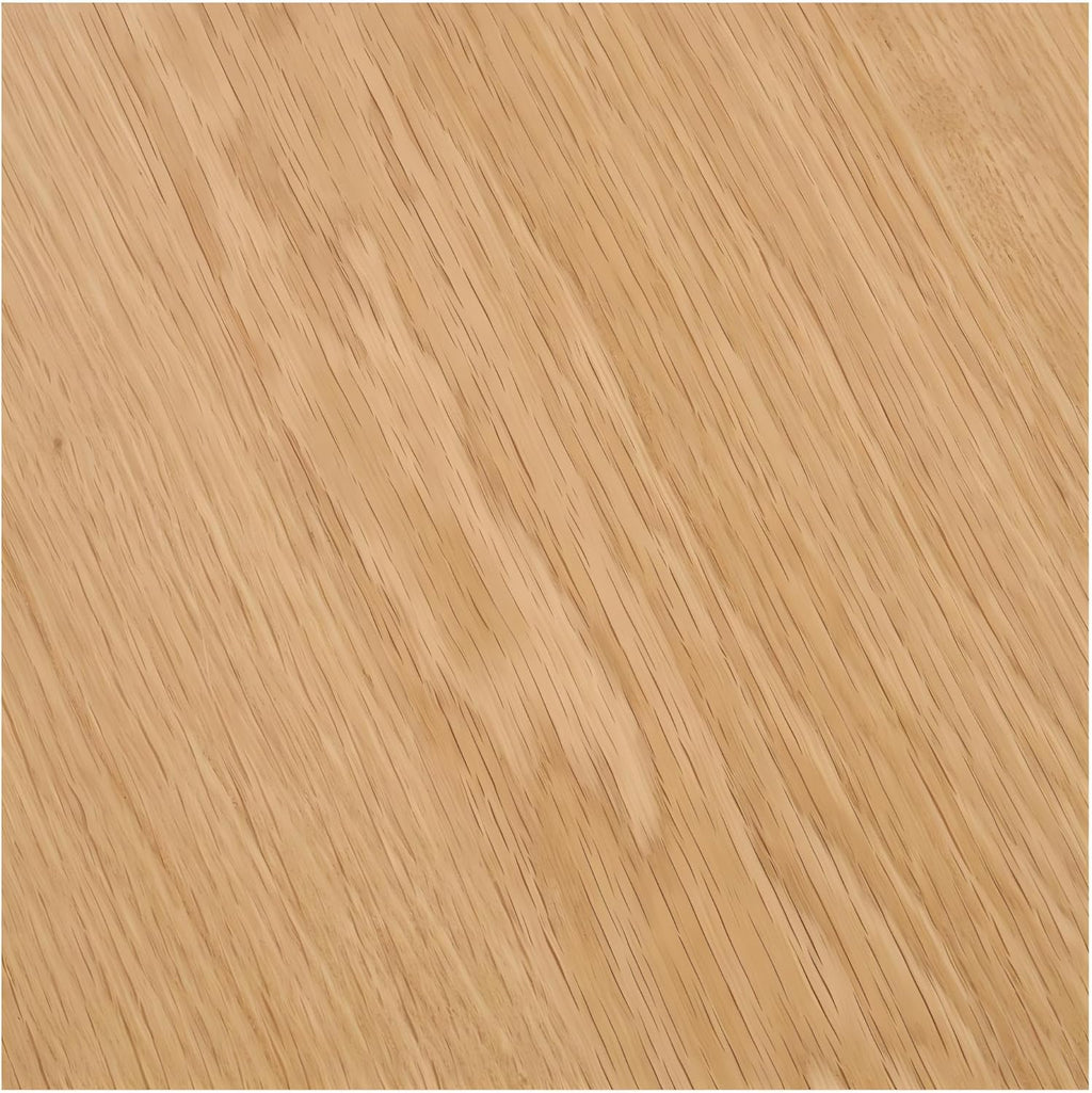 ebuy24 Mesa de comedor ovalada extensible - Juego de comedor Tokyo de 7 piezas para 6 personas, color natural, 120x120-160/200 cm, mesa con 6 sillas de terciopelo negro, conjunto de comedor, grupo de comedor, cocina comedor, muebles de comedor