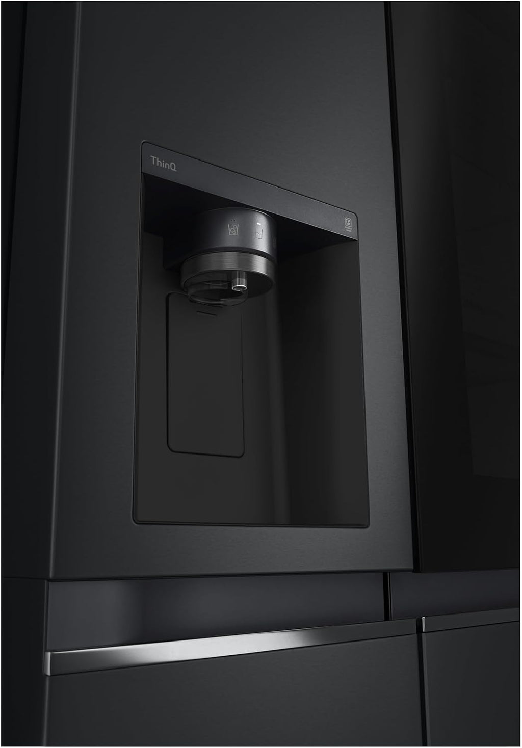 Frigorífico Side by Side LG GSGV81PYLL, Clase E, 635 L, Instaview, frigorífico con congelador, dispensador de hielo, hielo picado y agua, Total NoFrost, compresor Smart Inverter, Wi-Fi