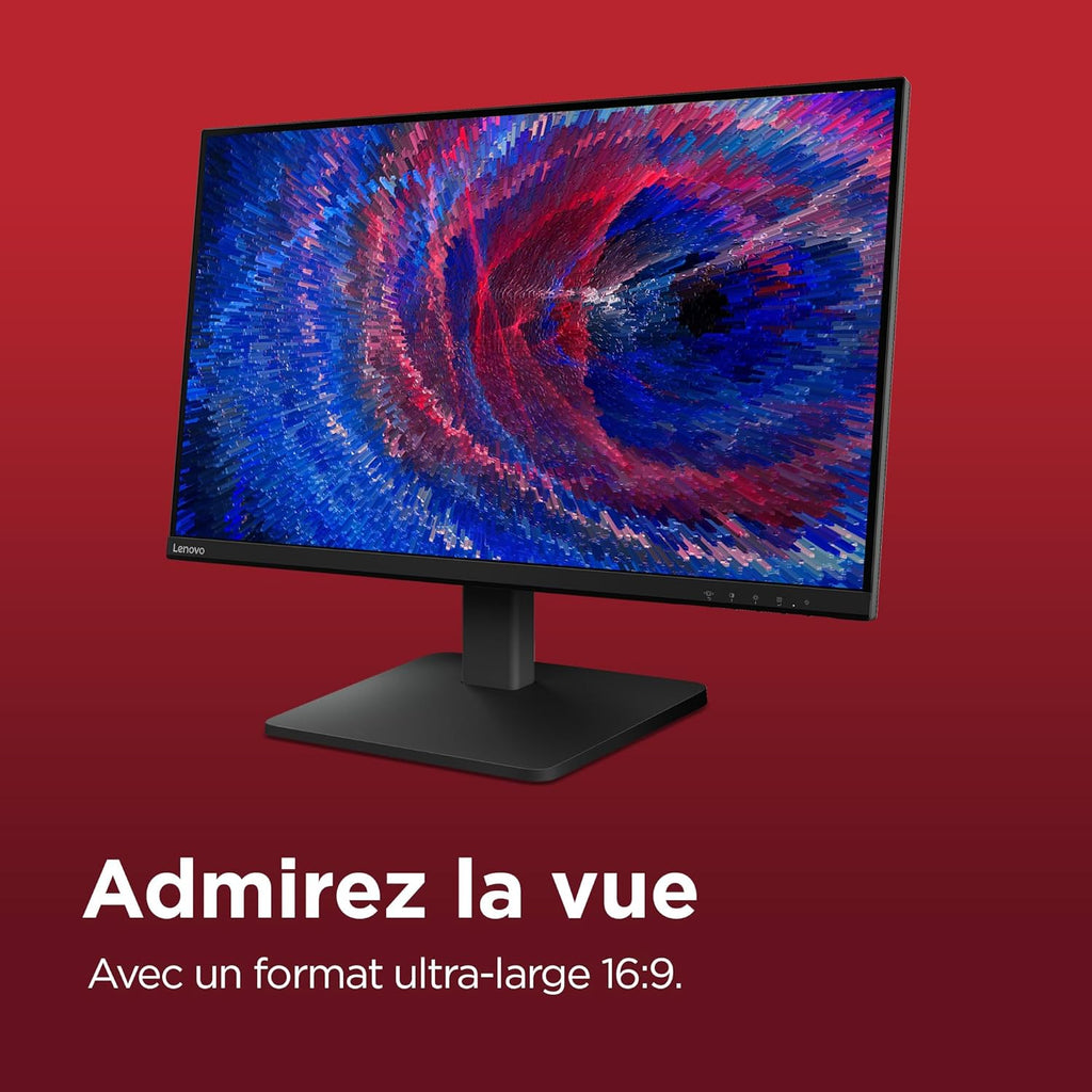 Lenovo L27qe - Monitor QHD de 27'' (IPS, 100 Hz, 4 ms, HDMI+DP, cable HDMI) - Negro