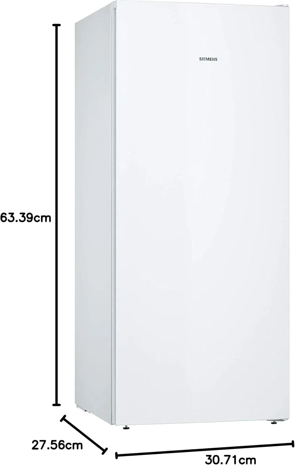 Congelador Siemens GS54NAWCV iQ500, 176 x 70 cm, 327 L, noFrost nunca más volver a descongelar, bigBox espacio para alimentos congelados grandes, varioZone estantes y cajones de cristal flexibles, Blanco