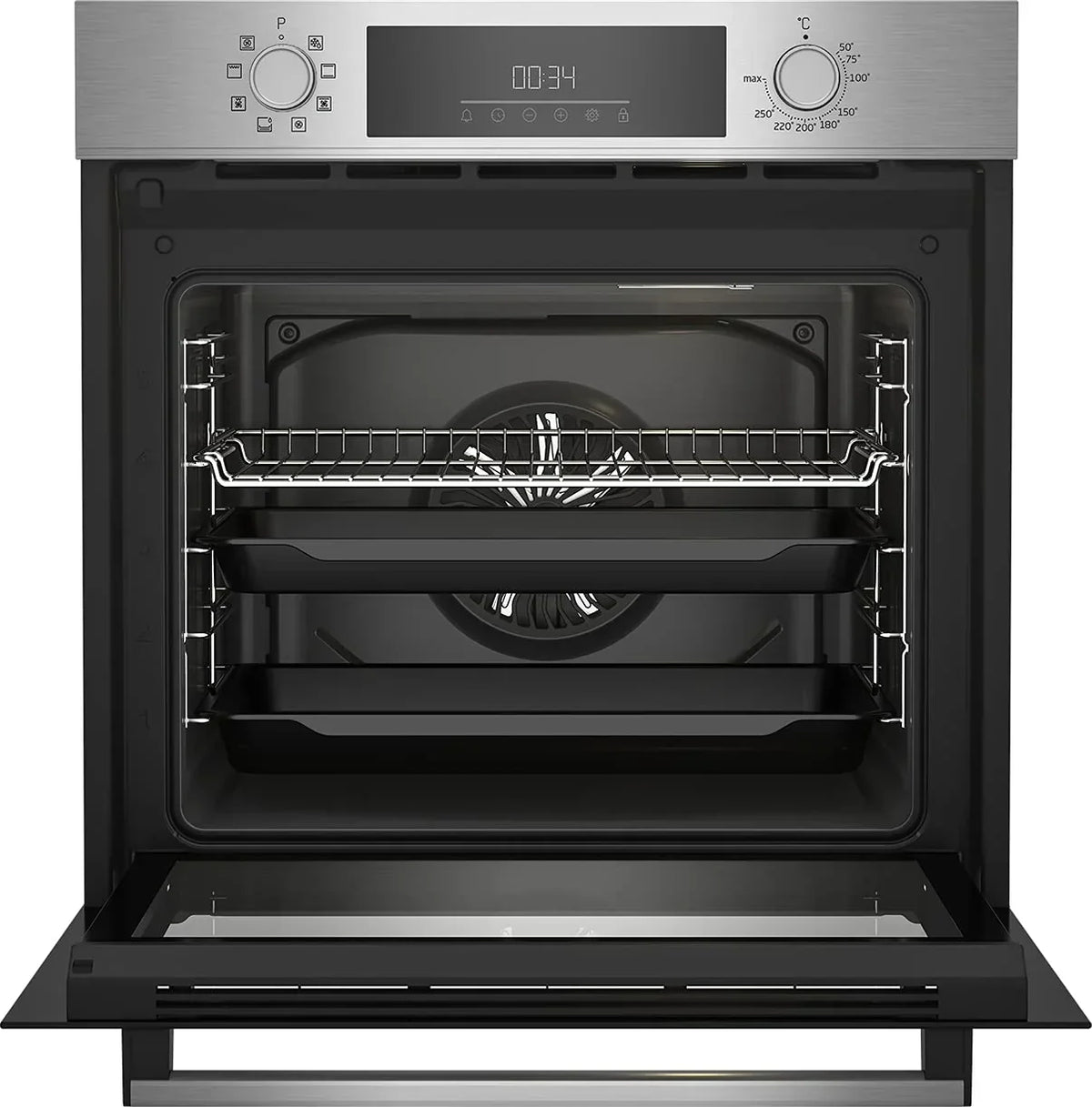 Horno encastrable Beko BBIM12300X b300 60 cm 72 l SteamShine 8 modos de cocción AeroPerfect clase energética A