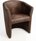 Sillón tipo cóctel de diseño genérico, marrón antiguo, butaca, sillón club, sillón lounge, mueble club, silla de oficina, mobiliario para consultorio, aspecto de cuero, ¡¡Nuevo!!