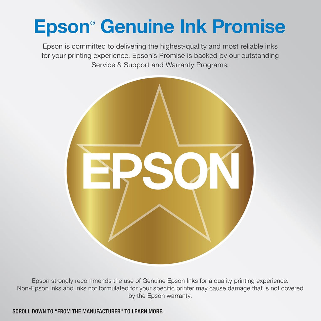 Impresora multifunción inalámbrica Epson EcoTank ET-4800 sin cartuchos con escáner, copiadora, fax, ADF y Ethernet – Ideal para su oficina en casa, color blanco