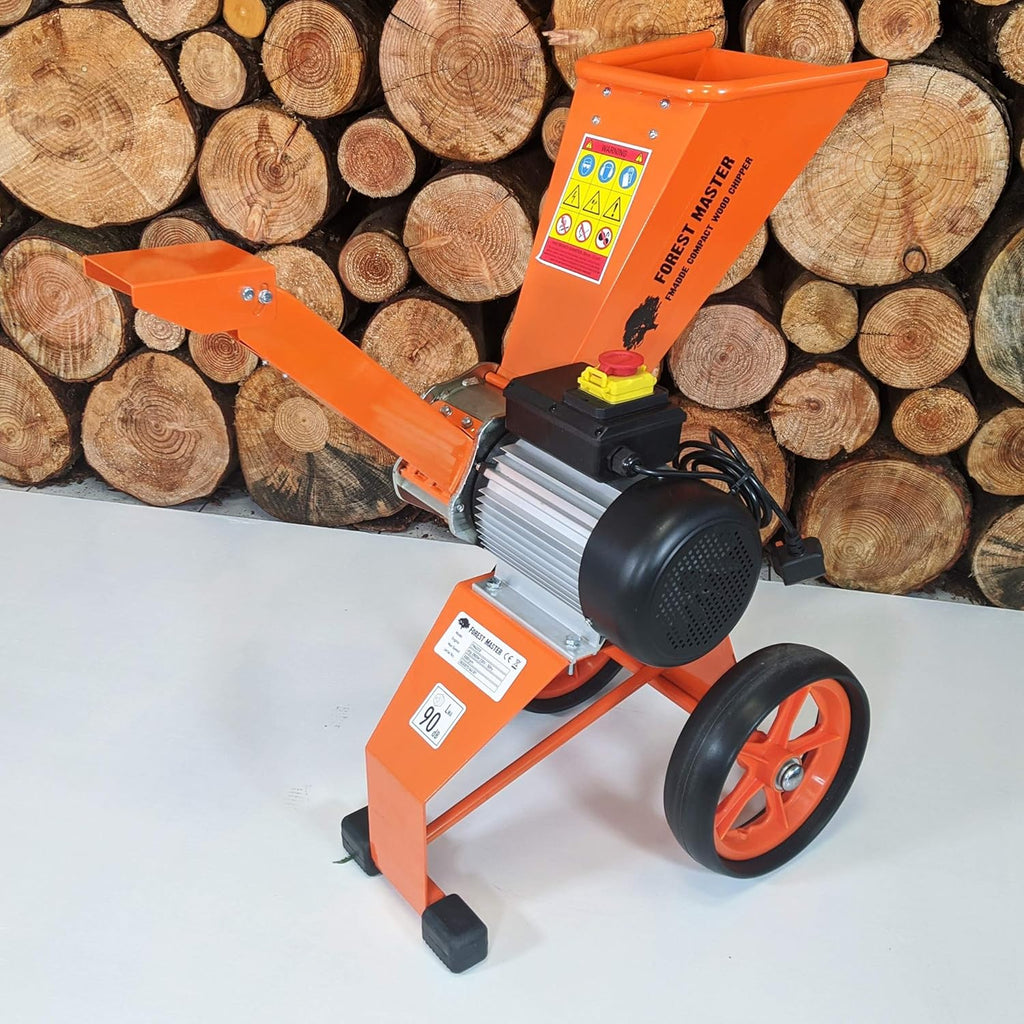 Trituradora Forest Master 2800 vatios 4 CV AST para hojas y madera, trituradora de jardín, biotrituradora eléctrica