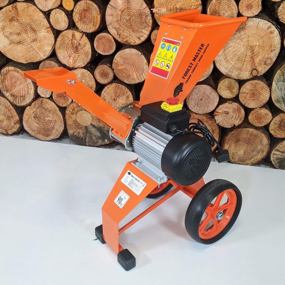 Trituradora Forest Master 2800 vatios 4 CV AST para hojas y madera, trituradora de jardín, biotrituradora eléctrica