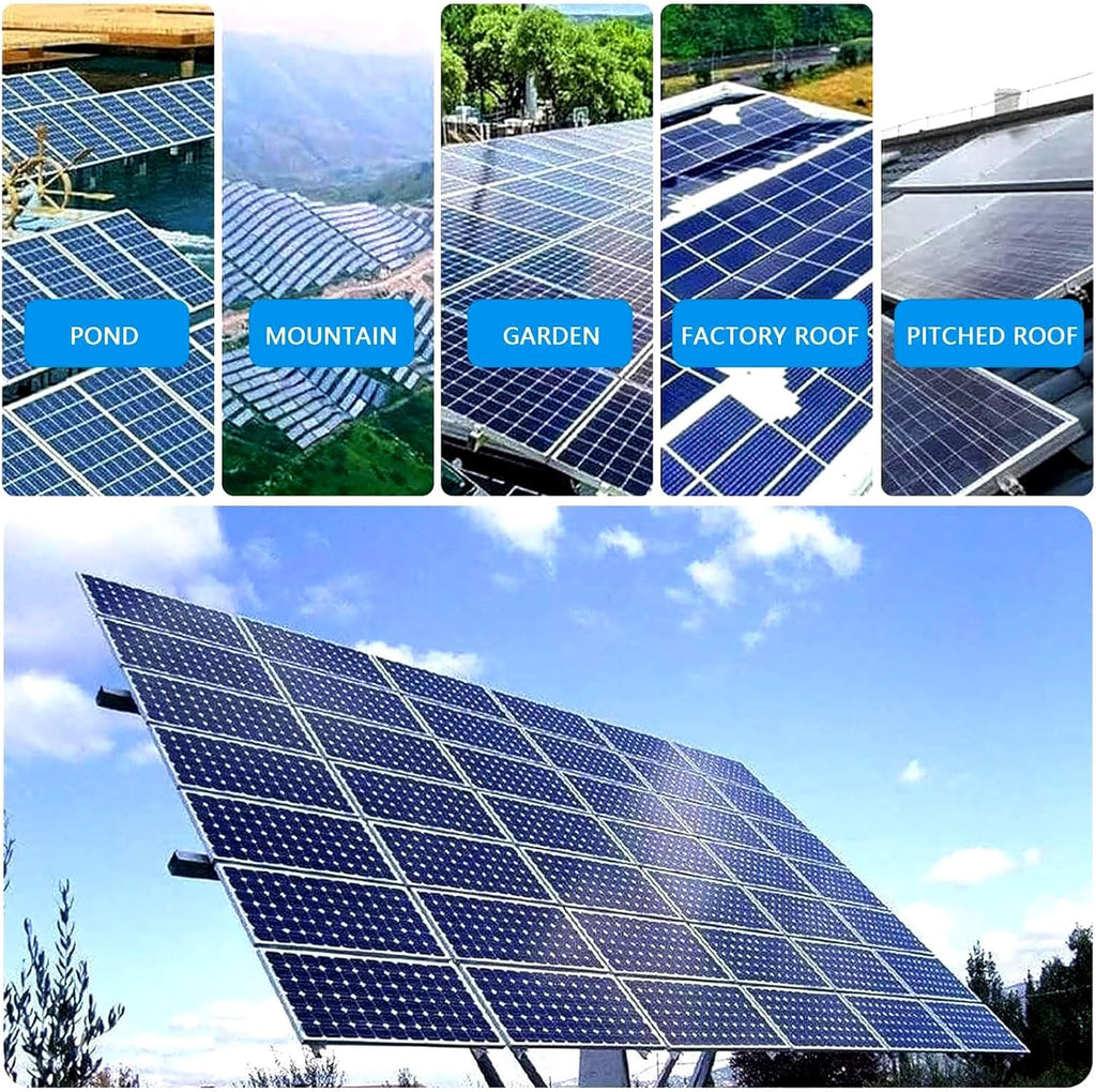 Cepillo de limpieza solar profesional para exteriores, cabezal de doble rotación, 65 cm/25.59 pulgadas de ancho de trabajo, pértiga telescópica, resistente al agua y ahorro de energía, para instalaciones fotovoltaicas (red eléctrica, 7.5 m)