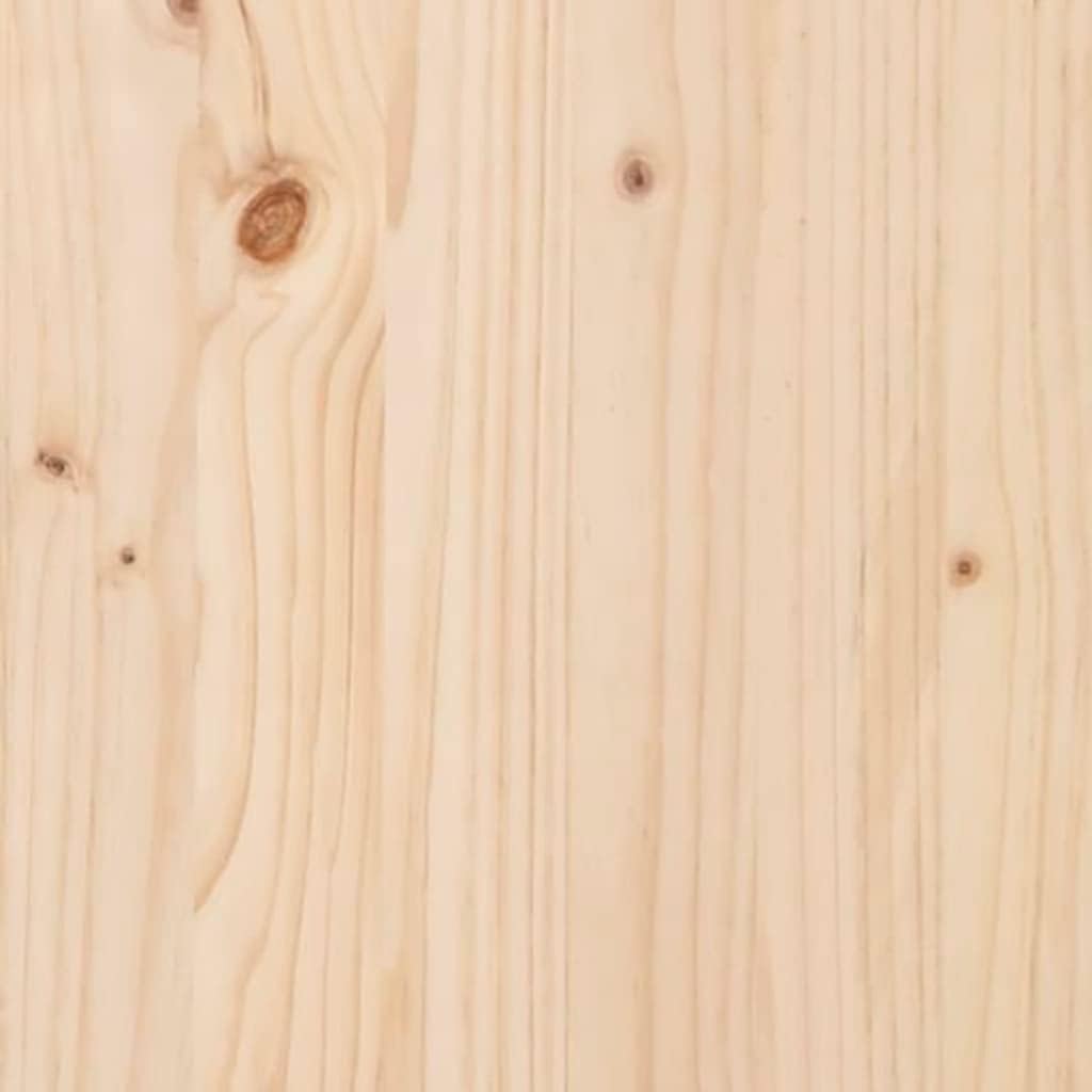 Cama litera Hommdiy para espacios reducidos, cama alta con barandillas, estructura de cama, 75x190 cm, madera maciza de pino