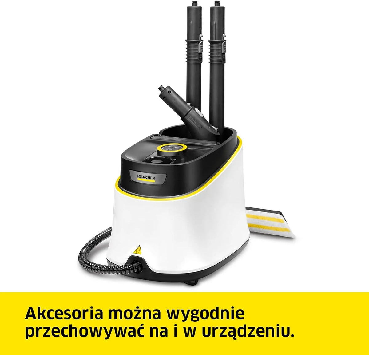 Kärcher Parownica SC 3 Deluxe EasyFix, ciśnienie: 3,5 bar, czas nagrzewania: 30 s, moc: 1.900 W, wydajność: 75 m², pojemność: 1 l, zestaw do czyszczenia podłóg, dysze i okrągła szczotka