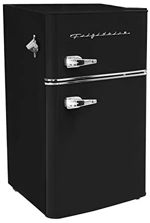 Frigidaire EFR840-RED Mini refrigerador retro de 3.2 pies cúbicos, color rojo, 2 puertas, con destapador lateral