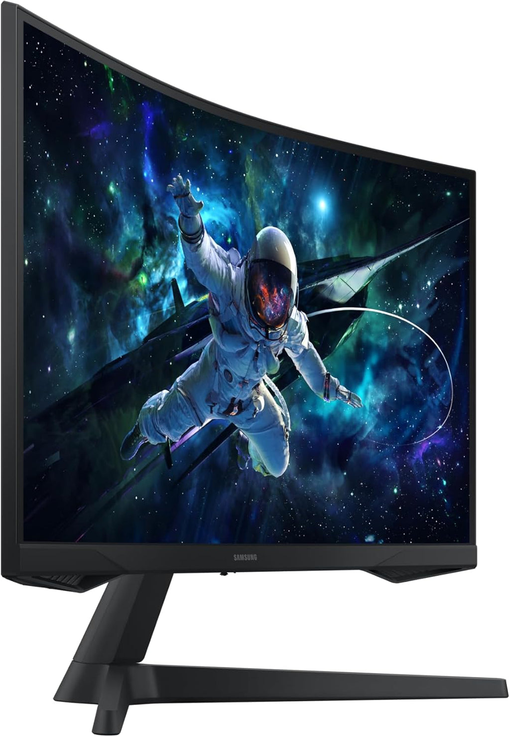 Monitor Samsung Odyssey G55C 27'', 165Hz, 1ms, Panel VA curvo 1000R, QHD: 2560x1440, 2500:1, HDR10, AMD FreeSync, Auto Source Switch+, soporte ajustable, DisplayPort, HDMI