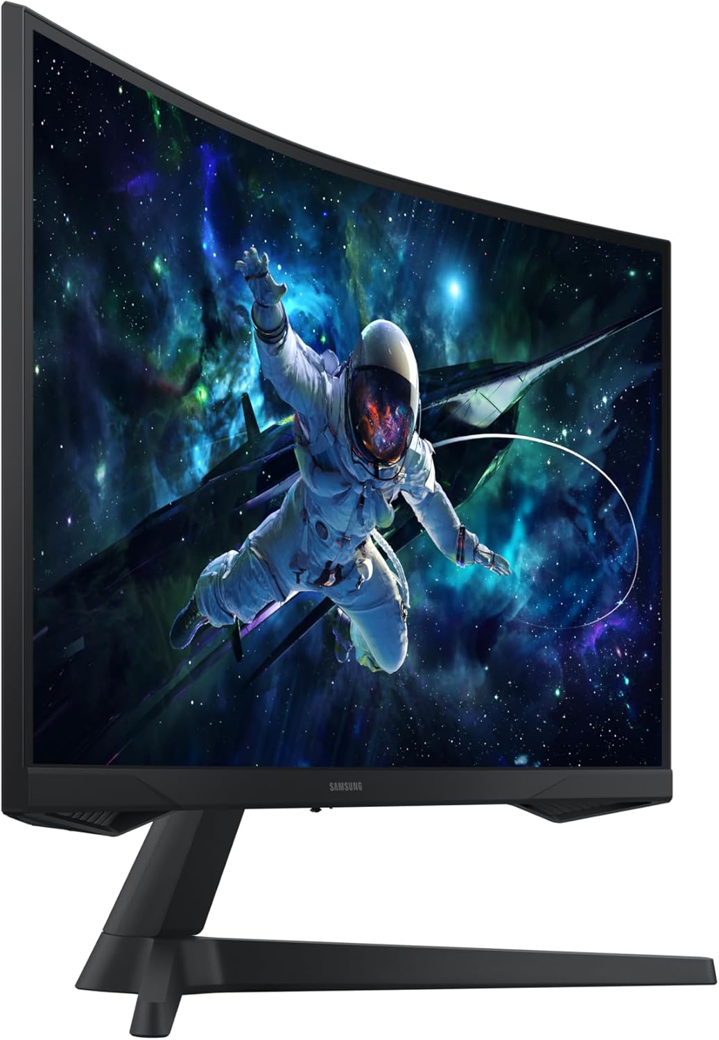 Monitor Samsung Odyssey G55C 27'', 165Hz, 1ms, Panel VA curvo 1000R, QHD: 2560x1440, 2500:1, HDR10, AMD FreeSync, Auto Source Switch+, soporte ajustable, DisplayPort, HDMI