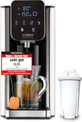 Dispensador de agua caliente CASO HW 660: agua caliente en pocos segundos, ahorra hasta un 50% de energía en comparación con los hervidores de agua, 8 niveles de cantidad, apto para comida de bebé, recordatorio de descalcificación integrado