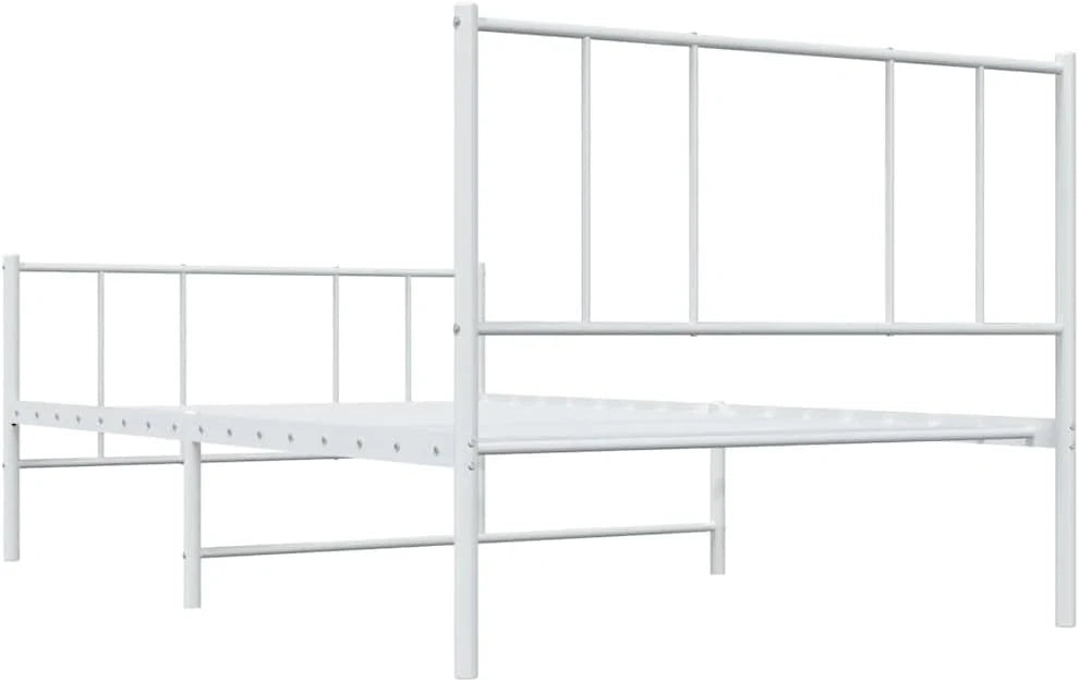 Malowana proszkowo stal 90x200 klasyczny biały