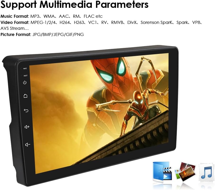 Autorradio Ossuret para Citroën C2/C3 (2001-2010), pantalla táctil Android 13 de 9 pulgadas, 2+32 GB, navegación GPS con CarPlay, Android Auto, mandos al volante, DSP, Bluetooth, USB y WiFi