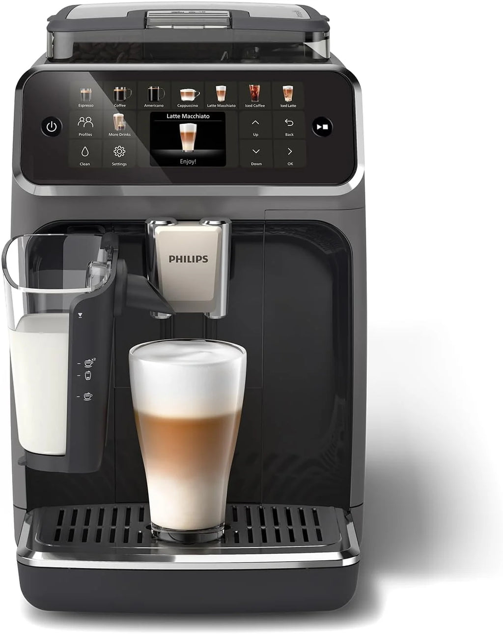 Philips Automatyczny Ekspres do Kawy 5500, LatteGo, 20 Napojów, Szary