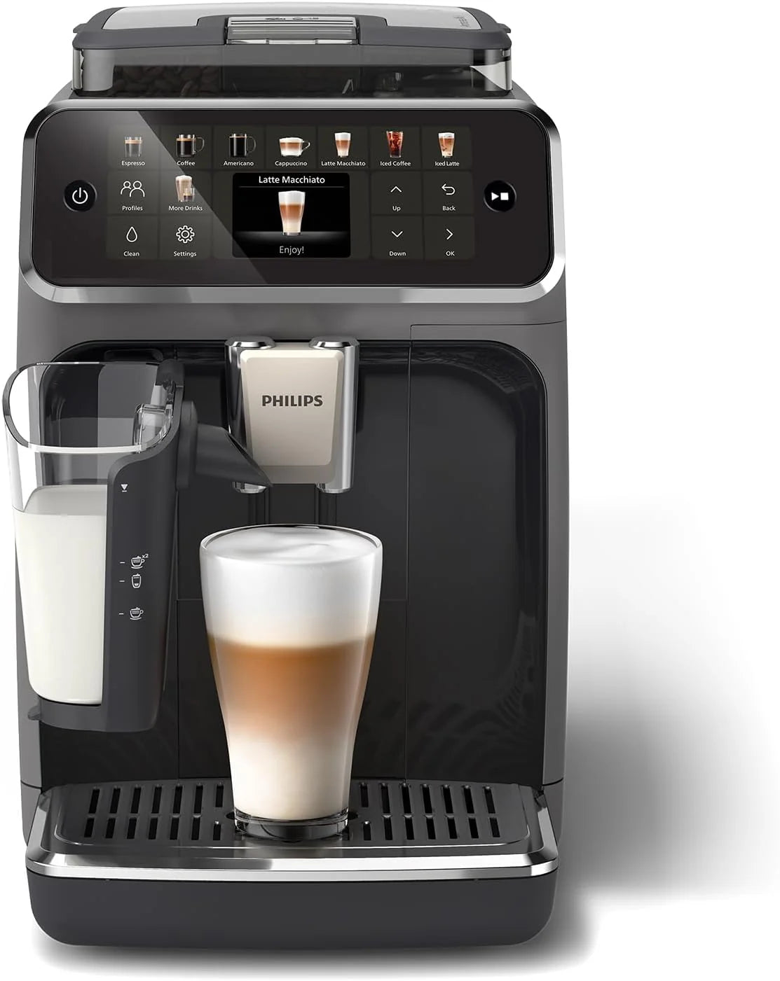 Philips Automatyczny Ekspres do Kawy 5500, LatteGo, 20 Napojów, Szary