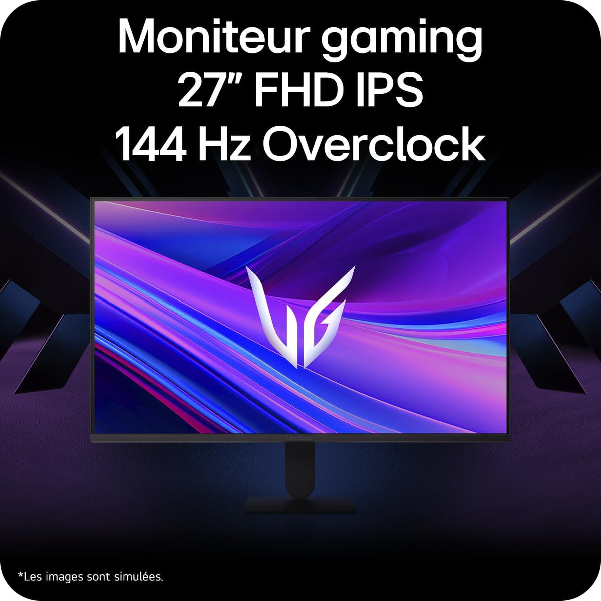 LG Ultragear™ 27G411A-B.AEU Monitor Gaming 27" - Panel IPS con resolución FHD (1920x1080), 5ms GtG 144Hz, HDR 10, sRGB 99% (CIE1931), AMD FreeSync, inclinable, DisplayPort 1.4, HDMI 2.0