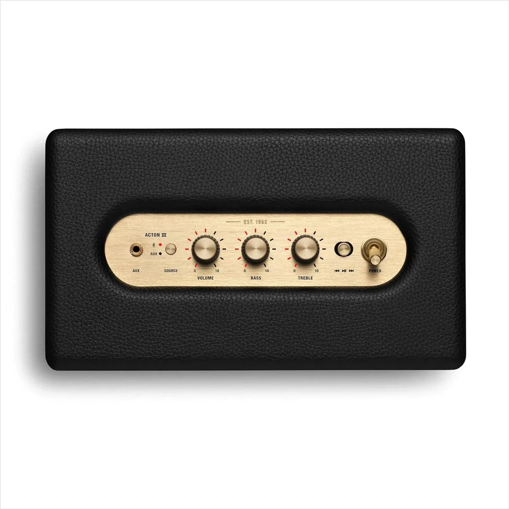 Altavoz Bluetooth Acton III BL con 30 W de potencia de salida, Bluetooth 5.2, entrada de 3,5 mm y diseño de sobremesa