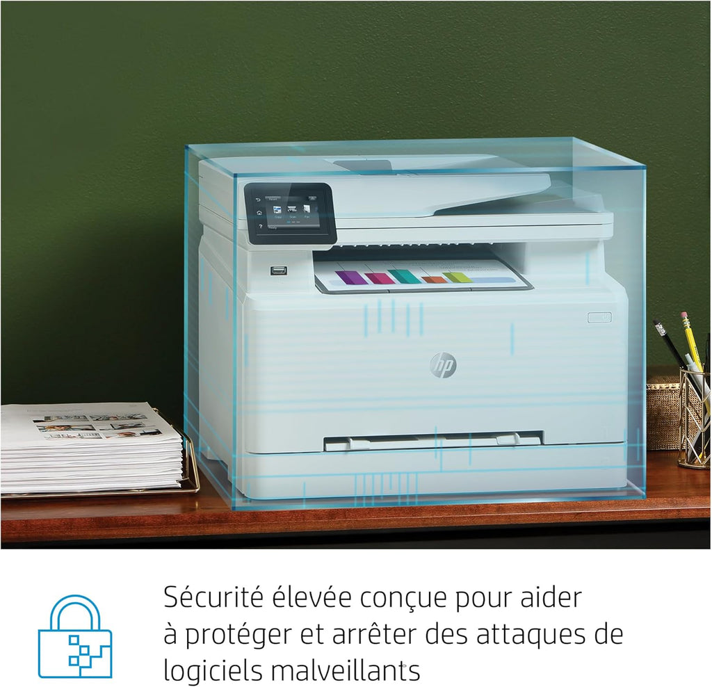 Impresora multifunción láser a color HP Color LaserJet Pro MFP 3302fdwg, fax, impresión automática a doble cara, pantalla táctil, Wi-Fi, Ethernet, USB, HP Wolf Pro Security