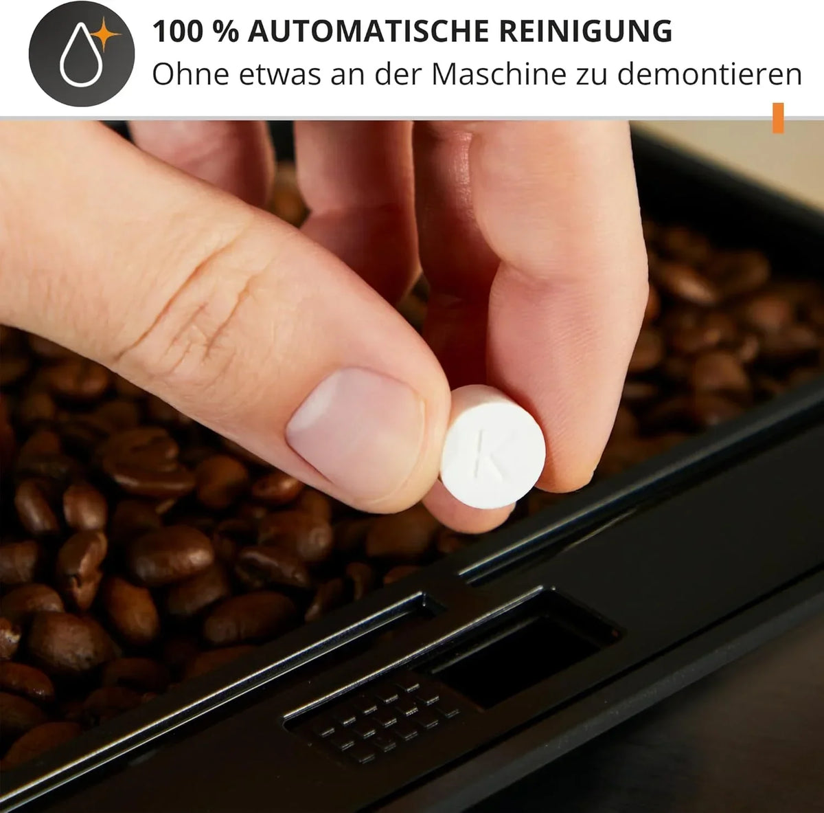Cafetera superautomática EA810870 1,8L 1450W con boquilla de espuma de leche, función para 2 tazas y sistema Thermoblock