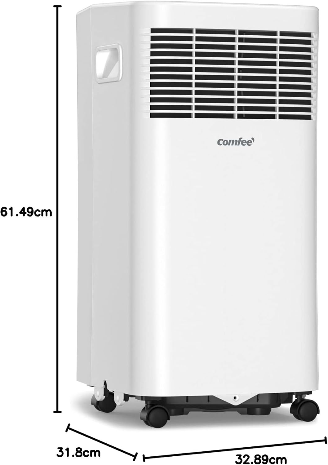 Aire acondicionado portátil Comfee MPPH-09CRN7, 9000 BTU 2,6kW, refrigeración, ventilación y deshumidificación, para habitaciones de hasta 88m³ (33㎡), aire acondicionado portátil con tubo de escape