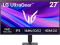 LG Ultragear™ 27G411A-B.AEU Monitor Gaming 27" - Panel IPS con resolución FHD (1920x1080), 5ms GtG 144Hz, HDR 10, sRGB 99% (CIE1931), AMD FreeSync, inclinable, DisplayPort 1.4, HDMI 2.0