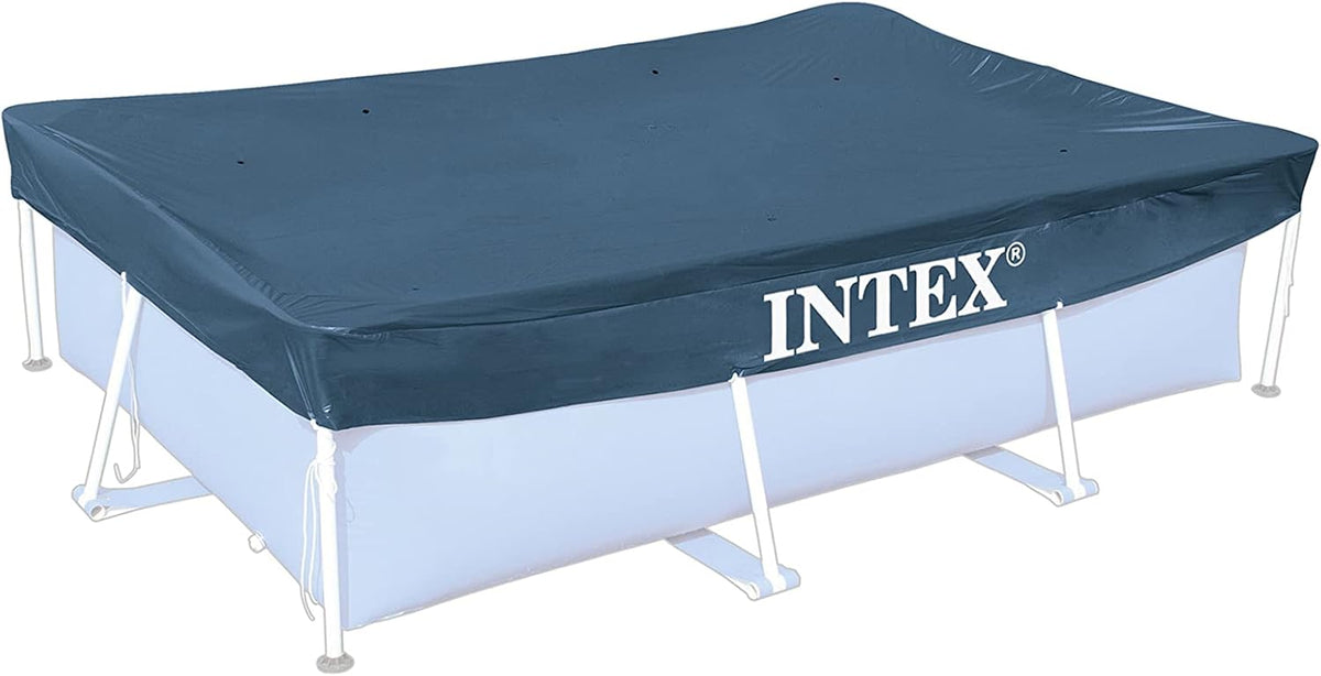 Intex 28271Np Piscina Desmontable Small Frame, 260 X 160 X 65 Cm, 2.282 Litros + 28038 Cobertor para Piscina Rectangular Prisma/Small Frame 300 X 200 Cm