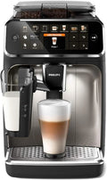 Cafetera superautomática Philips Serie 5400 – Sistema de leche LatteGo, 12 especialidades de café, pantalla intuitiva, 4 perfiles de usuario, cromo (EP5447/90)