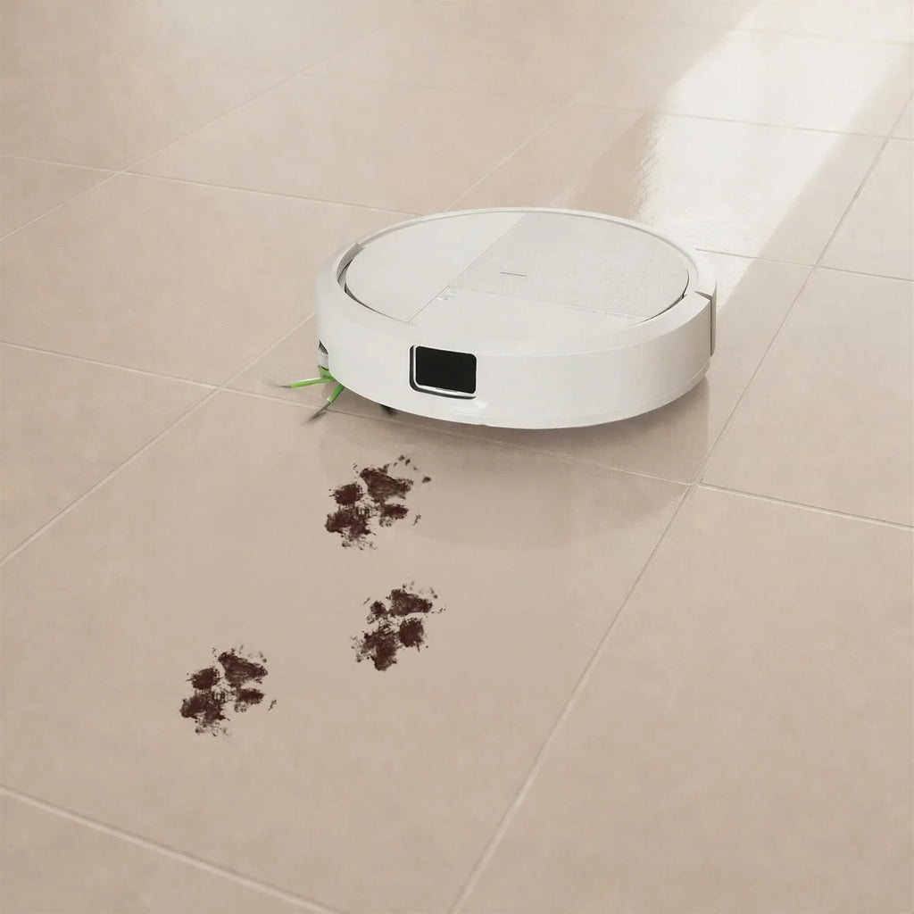 iRobot Roomba® 115 Combo ze stacją Auto Empty, robot odkurzająco-mopujący, moc ssania 15000 Pa, nawigacja z Clearview™ LiDAR, biały