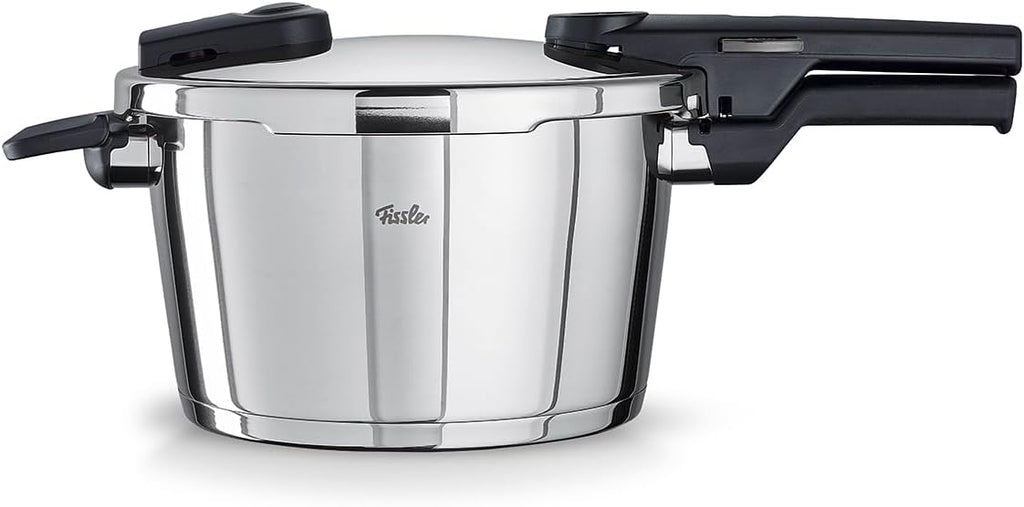 Set de olla a presión Fissler Vitaquick, 3 piezas (1 olla a presión 4,5 L + 1 sartén a presión 2,5 L - Ø 22 cm) – Inducción