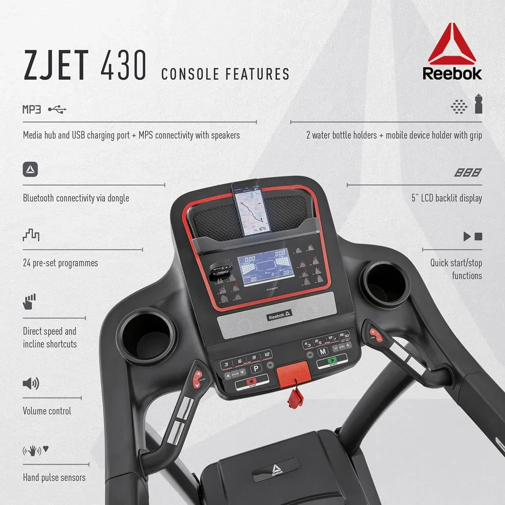 Cinta de correr Bluetooth Reebok ZJET 430