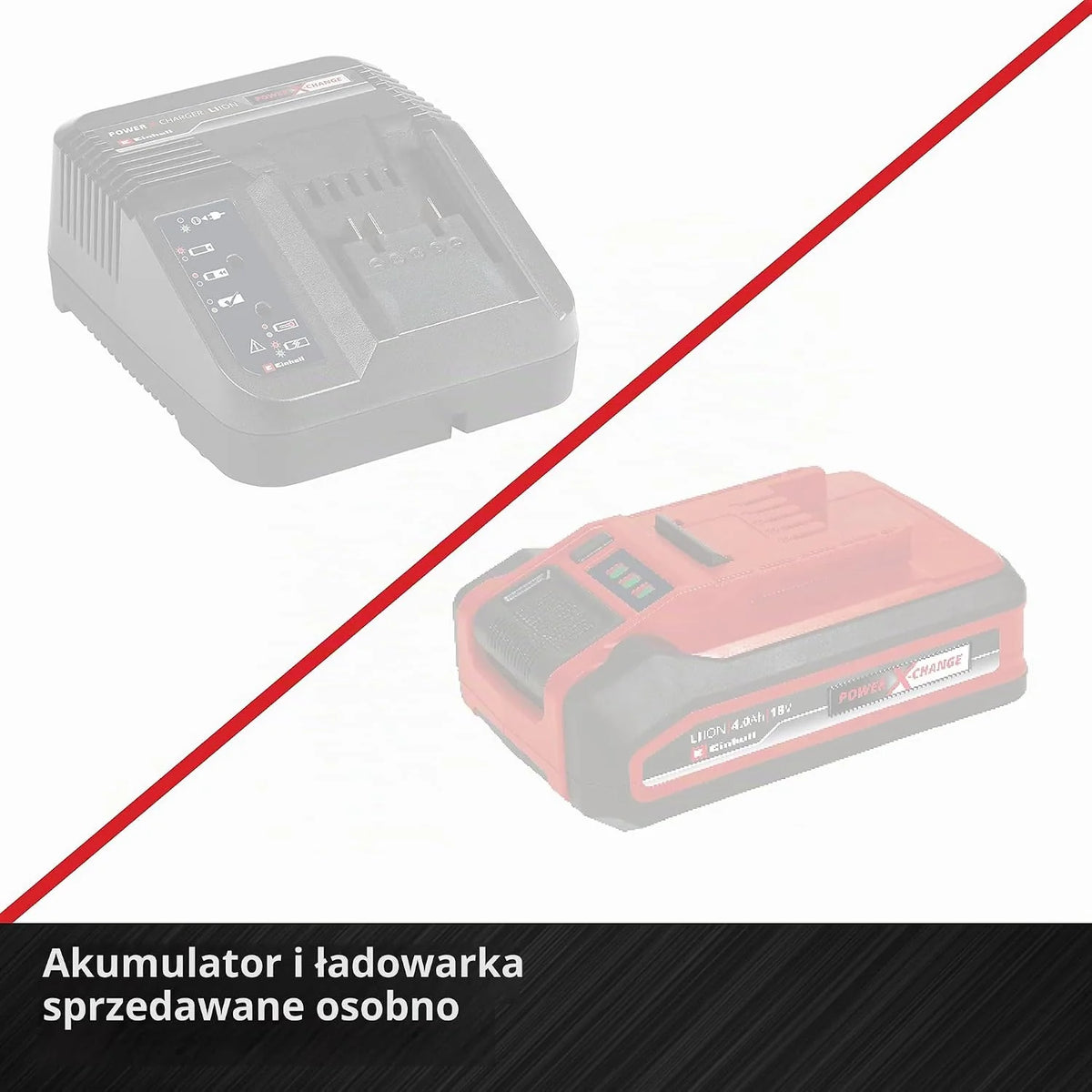 Einhell Profesjonalna akumulatorowa szlifierka kątowa TP-AG 18/125 F Li BL-Solo Power X-Change (18 V, 700 W, średnica tarczy 125 mm, głębokość cięcia 33 mm, bezszczotkowa, w zestawie akcesoria, bez