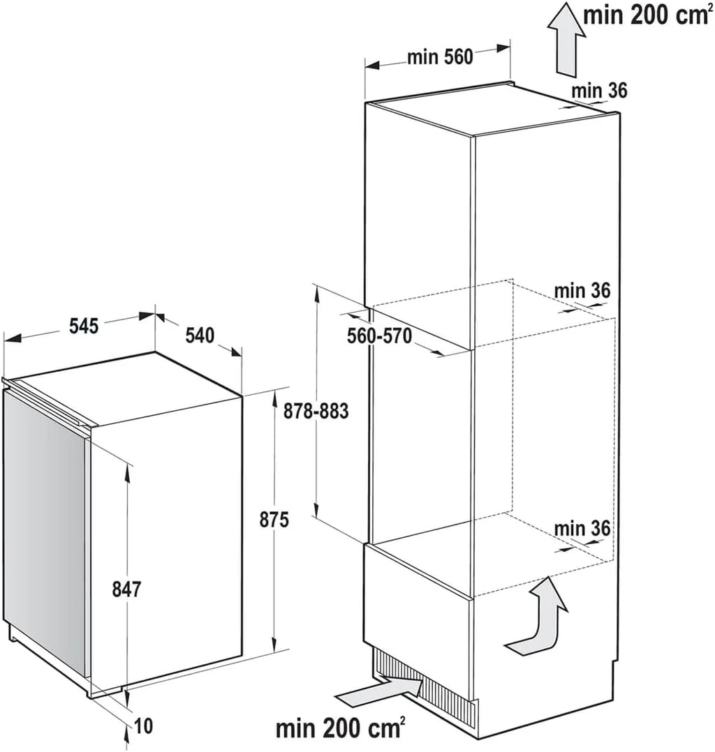 Gorenje FI2092E1 Wbudowana szuflada biała 95 L A++ - Zamrażarki (szuflada, 95 l, 10 kg/24h, SN-T, A++, Biała)