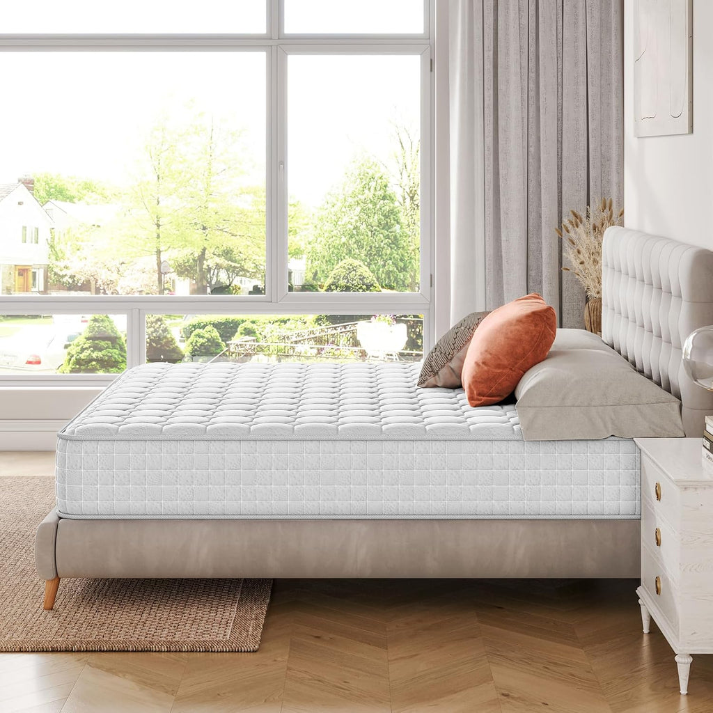 Vesgantti Materac 24 cm wysokości H3, 90 x 200 cm, średnio-twardy, 7-strefowy, materac kieszeniowy, ortopedyczny, materac kieszeniowy, materac z zimnej pianki Öko-Tex (biały, Tight Top)