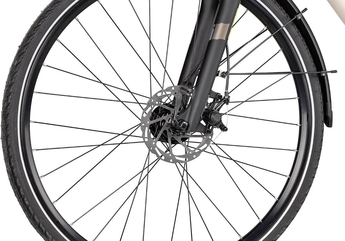 TRS GO | Bicicleta de trekking | Bicicleta para hombre de 28 pulgadas | Transmisión de 21 velocidades | Freno de disco mecánico | incluye equipamiento para carretera