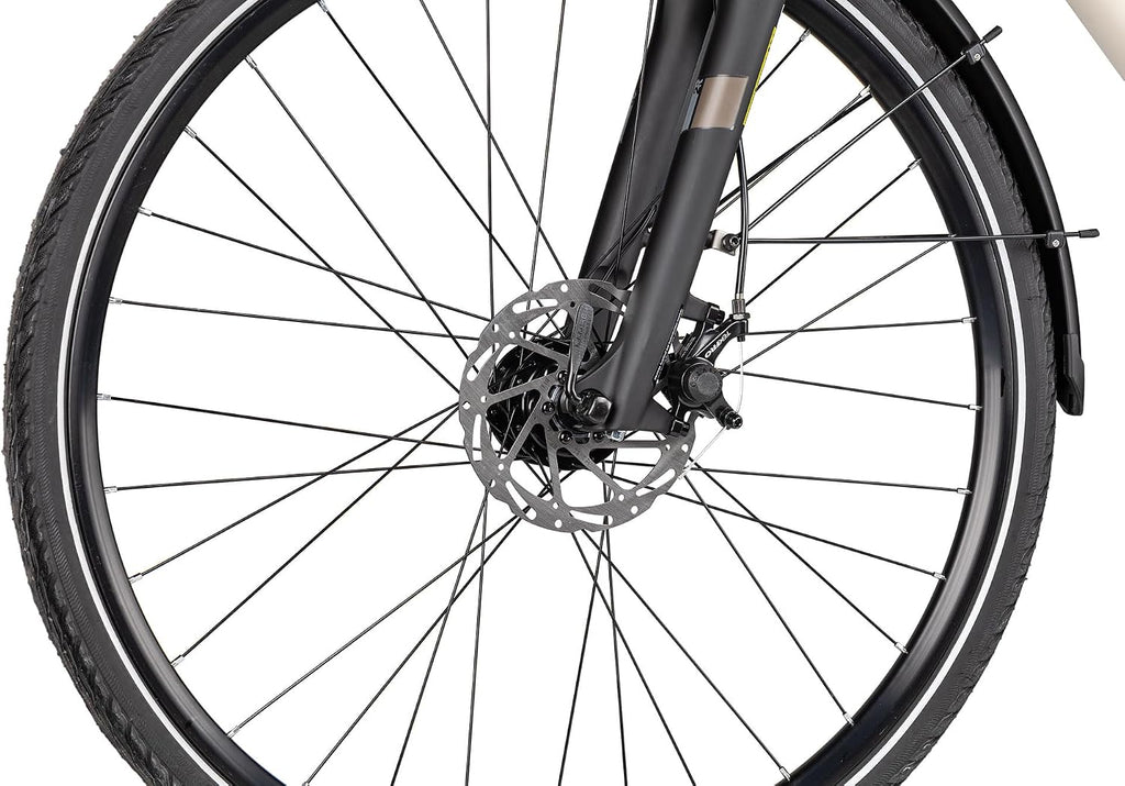 TRS GO | Bicicleta de trekking | Bicicleta para hombre de 28 pulgadas | Transmisión de 21 velocidades | Freno de disco mecánico | incluye equipamiento para carretera