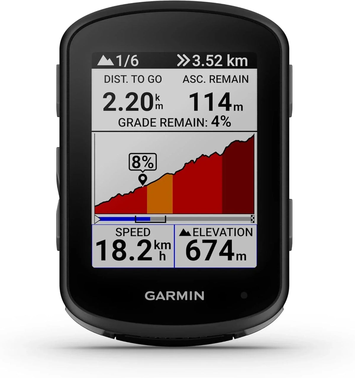 Garmin Edge 540, ciclocomputador GPS compacto con botones, entrenamiento adaptativo específico, navegación avanzada y más