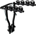 Peruzzo - Portabicicletas Arezzo para 4 bicicletas - Negro - Universal para bola de remolque - Carga máx. 50 kg - Compatible con Fat Bike - Inclinable para facilitar el acceso al maletero - Instalación y desmontaje sencillos