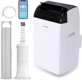 SereneLife Klimaanlage mit Abluftschlauch- Mobil, 14000 BTU WLAN, 3-in1- Kühlen Entfeuchten Venitlieren, Klimagerät mit Fensterkit, LED display, Leise und Schlafmodus, Timer und Rollen, bis 45m²