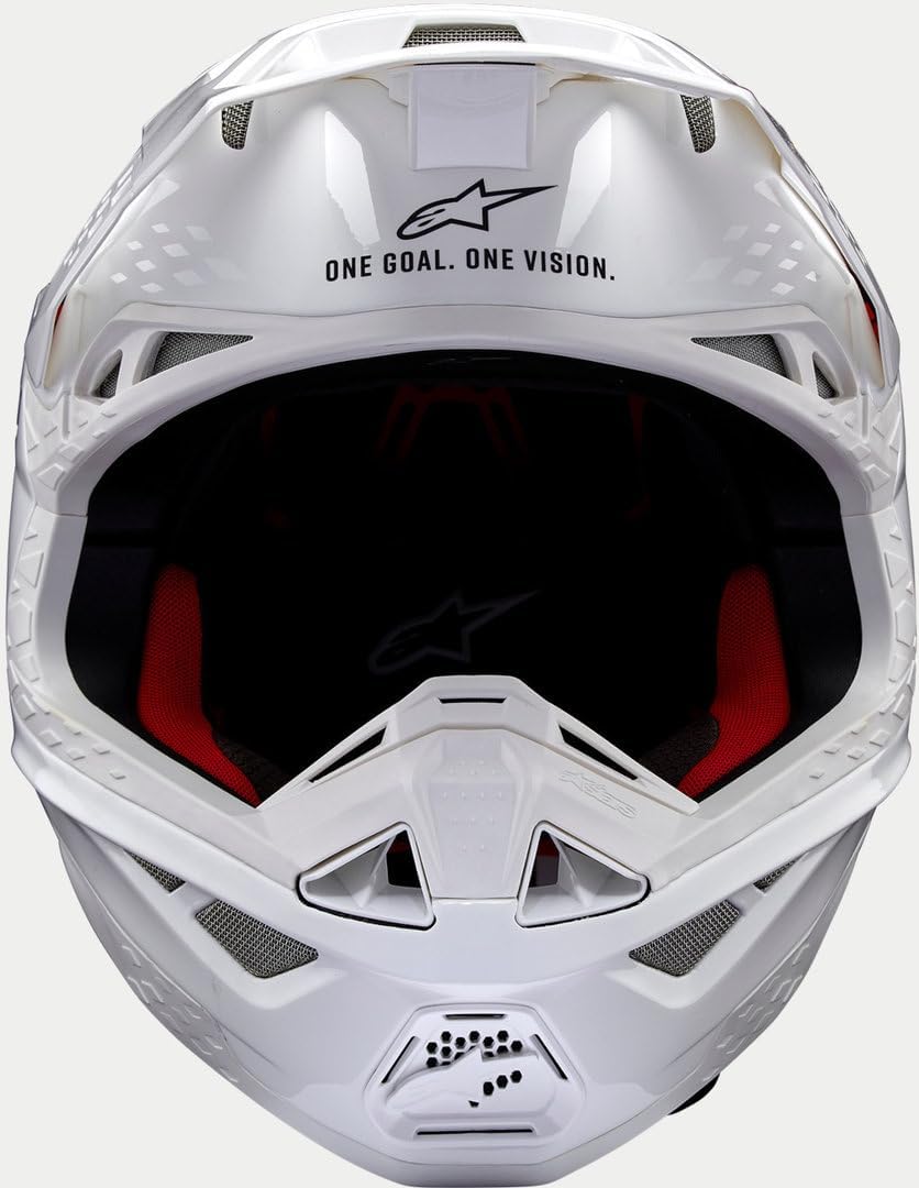 Casco de Motocross Alpinestars Supertech S-M10 Solid 2024 (Blanco, L (59/60))