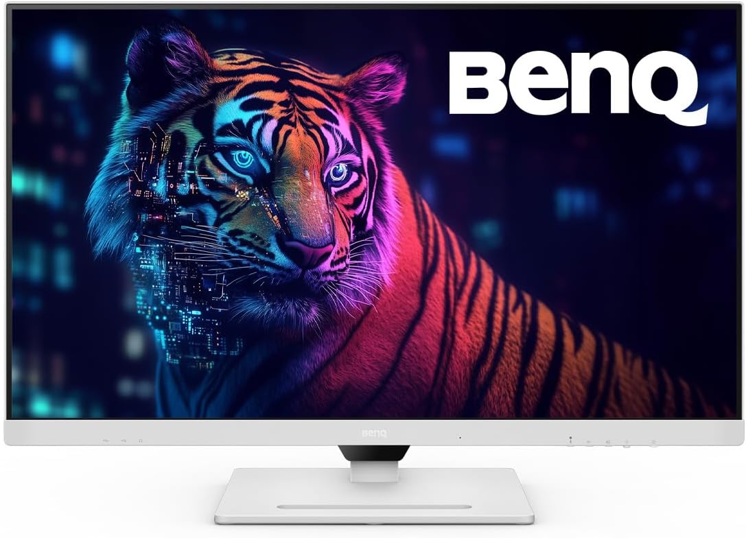Monitor BenQ GW3290QT (32 pulgadas, QHD, IPS, cargador USB-C, DP/HDMI, diseño ergonómico, micrófono con reducción de ruido) compatible con MacBook