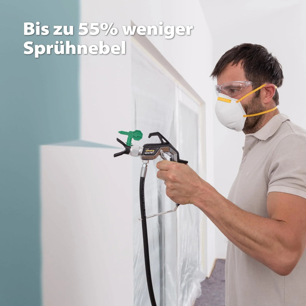 Sistema de pulverización airless Wagner Control Pro 350 R para pintura de pared, látex, barniz y lasur, 15 m² en 2 min, regulador de presión de 110 bar, manguera de 15 m