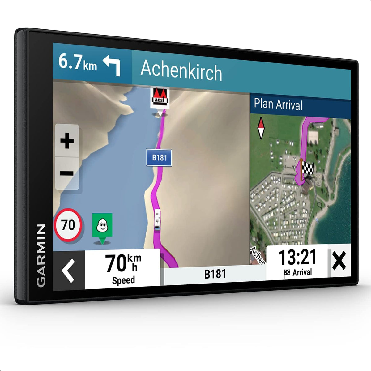 Garmin Camper 795 MT-D EU – Dispositivo de navegación con pantalla para autocaravanas/caravanas, mapas 3D preinstalados de Europa y Sudáfrica, información de tráfico en tiempo real, base de datos de campings, 7 pulgadas (17,8 cm)