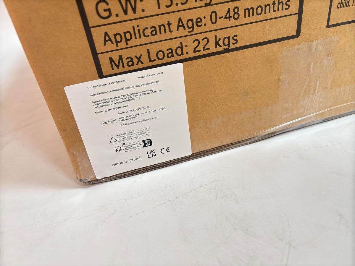 Cochecito 3 en 1 Gcarebb, silla de paseo con portabebés, cochecito completo con altura ajustable, cochecito combinado con marco de aluminio para recién nacidos de 0 a 4 años