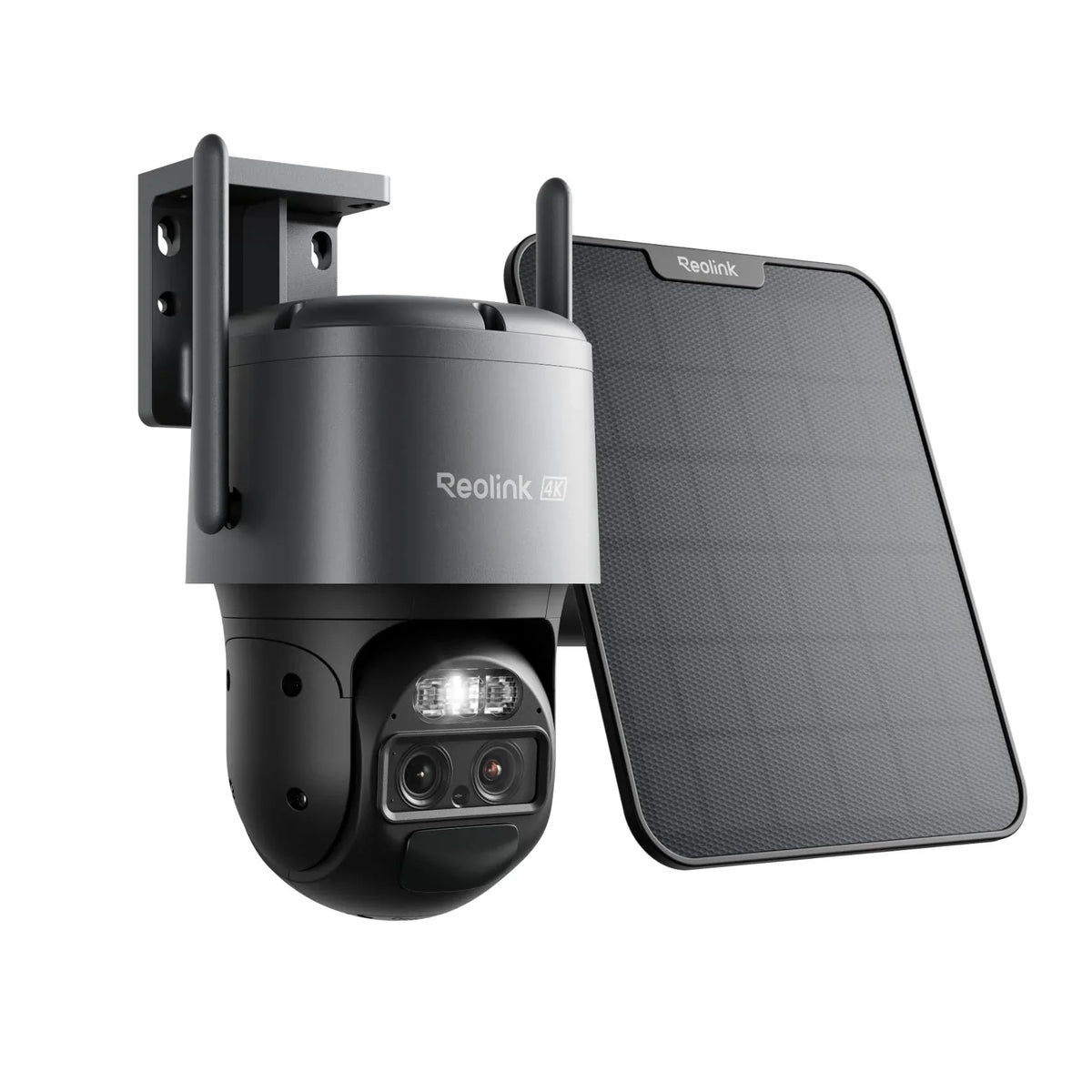Cámara de seguridad Reolink 4K PTZ para exteriores, batería, seguimiento automático, lente dual, WiFi 6, visión nocturna a color de 30 m, IA, TrackMix, solar
