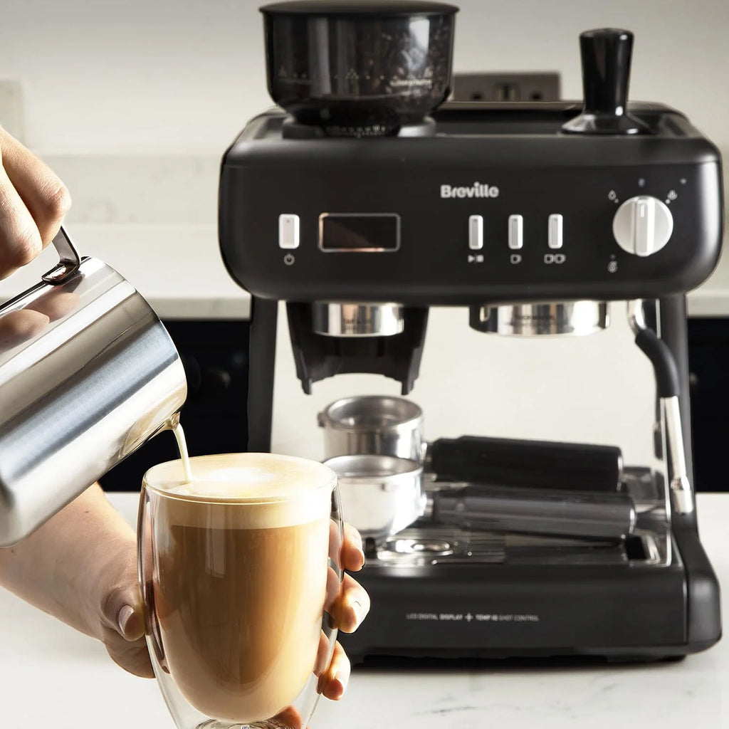 Breville Barista Max+ Ekspres do Kawy z Młynkiem, Czarny, 1555W 15 Barów