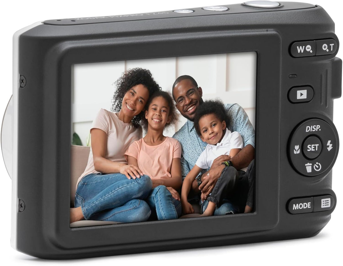 KODAK Pixpro - FZ45 - Cámara digital compacta de 16,44 megapíxeles - Negro - Blanco - 1280 x 720p